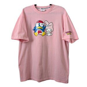 Sanrio x Donpen Unisex Sz XL Pink My Melody Don Quijote Short Sleeve T-Shirt Top